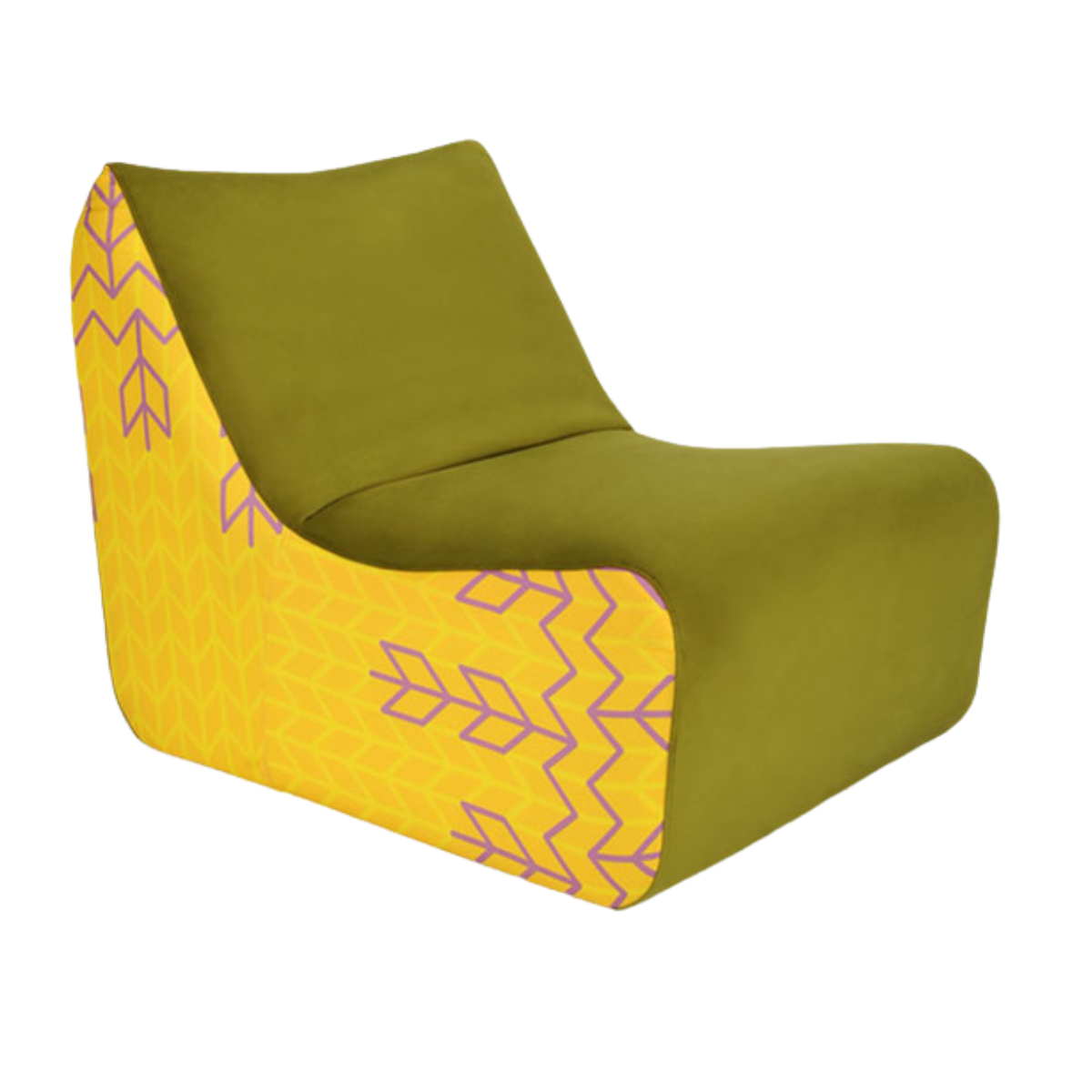MD LIVE Sárga design Kárpitos beltéri fotel